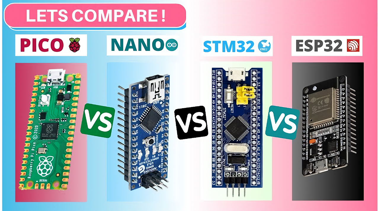 Raspberry Pi Pico vs Arduino Nano vs STM32 Blue Pill vs ESP32 vs STM32 Black Pill | Vergleich